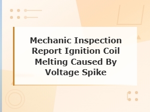 Ignition Coil Melting From Voltage Spike: Electrical Short Diagnosis Report